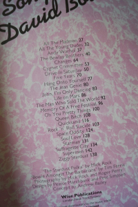 David Bowie - The Songs of (ältere Ausgabe) Songbook Notenbuch Piano Vocal Guitar PVG