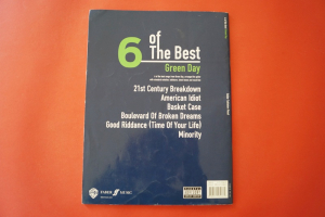Green Day - 6 of the Best Songbook Notenbuch Vocal Guitar