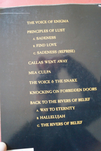 Enigma - MCMXC a.D. Songbook Notenbuch Piano Vocal Guitar PVG