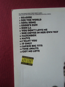 Kooks - Inside in Inside out Songbook Notenbuch Vocal Guitar