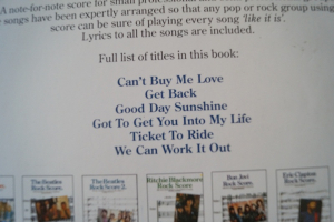Beatles - Rock Score 1 & 2 Songbooks Notenbücher für Bands (Transcribed Scores)