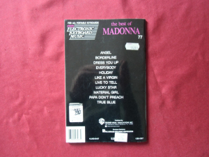 Madonna - The Best of Songbook Notenbuch Vocal Easy Keyboard