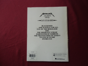 Metallica - And Justice for all Songbook Notenbuch Vocal Easy Guitar