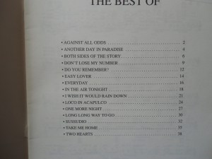 Phil Collins - The Best of Songbook Notenbuch Vocal Guitar