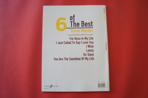 Stevie Wonder - 6 of the Best Songbook Notenbuch Piano Vocal Guitar PVG