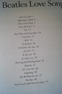 Beatles - Love Songs Songbook Notenbuch Piano Vocal Guitar PVG