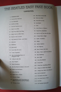 Beatles - The Beatles Easy Fakebook Songbook Notenbuch Vocal Guitar