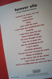 Ella Fitzgerald - Forever Ella Songbook Notenbuch Piano Vocal Guitar PVG