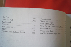 ACDC - The Definitive Songbook Songbook Notenbuch Vocal Guitar