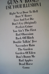 Guns n Roses - Use Your Illusion Vol. 1 & 2 Songbooks Notenbücher Vocal Bass