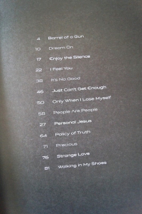 Depeche Mode - Best of Songbook Notenbuch Piano Vocal Guitar PVG