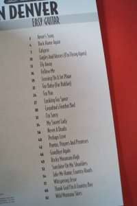 John Denver - Best of for Easy Guitar Songbook Notenbuch Vocal Easy Guitar