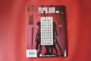 Pearl Jam - Ten Songbook Notenbuch Vocal Guitar