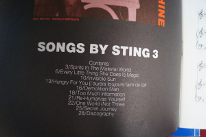 Police - Songs by Sting 1, 2 & 3 Songbooks Notenbücher Piano Vocal Guitar PVG
