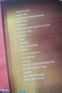Green Day - Easy Guitar Anthology Songbook Notenbuch Vocal Easy Guitar