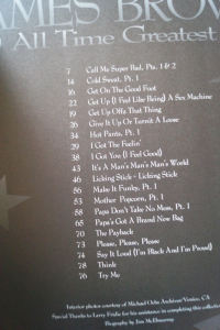 James Brown - 20 All Time Greatest Hits Songbook Notenbuch Piano Vocal Guitar PVG