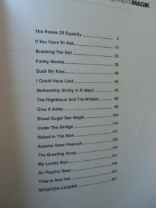 Red Hot Chili Peppers - Blood Sugar Sex Magik Songbook Notenbuch für Bands (Transcribed Scores)