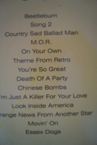 Blur - Blur Songbook Notenbuch Piano Vocal Guitar PVG