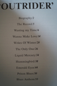 Jimmy Page - Outrider Songbook Notenbuch Vocal Guitar Bass