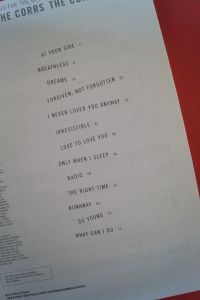 Corrs - The Best so far (Revised Edition) Songbook Notenbuch Piano Vocal Guitar PVG