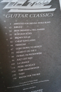 ZZ Top - Guitar Classics Songbook Notenbuch Vocal Guitar