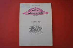 Mötley Crüe - The Best of Songbook Notenbuch Piano Vocal Guitar PVG
