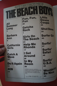 Beach Boys - The Best of Songbook Notenbuch Piano Vocal Guitar PVG