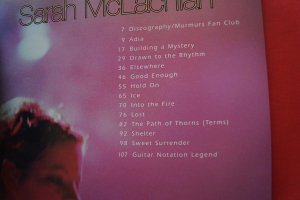 Sarah McLachlan - The Best of Songbook Notenbuch Vocal Guitar