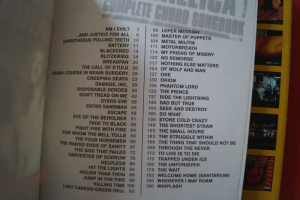 Metallica - Complete Chord Songbook 1 & 2 Songbooks Vocal Guitar Chords