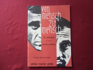 Charles Aznavour - Von Mensch zu Mensch Songbook Notenbuch Piano Vocal Guitar PVG