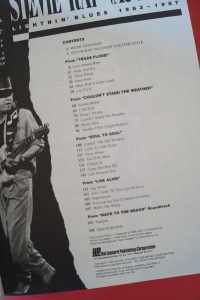 Stevie Ray Vaughan - Lightnin Blues 1983-1987 Songbook Notenbuch Vocal Guitar