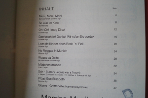 Spider Murphy Gang - Scharf wia Peperoni Songbook Notenbuch Piano Vocal Guitar PVG