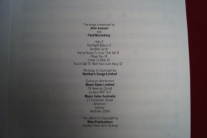 Beatles - Help Songbook Notenbuch Piano Vocal Guitar PVG