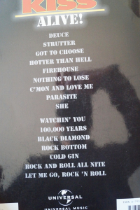 Kiss - Alive Songbook Notenbuch Vocal Guitar