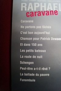 Raphael - Caravane Songbook Notenbuch Piano Vocal Guitar PVG