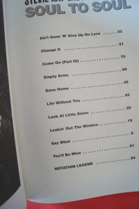 Stevie Ray Vaughan - Soul to Soul Songbook Notenbuch Vocal Guitar
