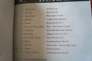 Kenny Burrell - Best of Songbook Notenbuch Guitar