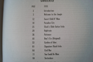 Guns n Roses - Best of (Signature Licks, mit Audiocode) Songbook Notenbuch Guitar