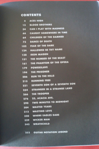 Iron Maiden - Guitar Tab Songbook Notenbuch Vocal Guitar