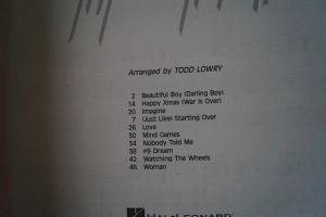 John Lennon - Piano Solos Songbook Notenbuch Piano