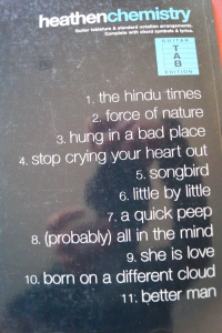 Oasis - Heathen Chemistry Songbook Notenbuch Vocal Guitar