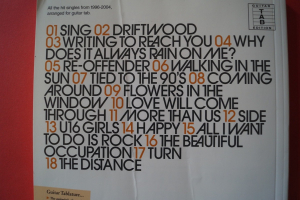 Travis - Singles Songbook Notenbuch Vocal Guitar