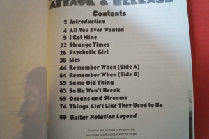 Black Keys - Attack & Release Songbook Notenbuch Vocal Guitar