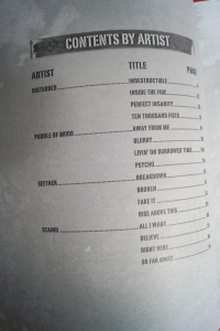 Nu Metal Guitar Tab Songbook Notenbuch Vocal Guitar