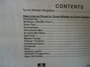 Tyrone Wheeler - Bass Lines Songbook Notenbuch Bass
