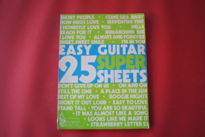 25 Easy Guitar Super Sheets Songbook Notenbuch Vocal Easy Guitar