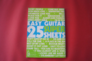 25 Easy Guitar Super Sheets Songbook Notenbuch Vocal Easy Guitar