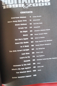 Guitar Tab 1999 & 2000 Songbook Notenbuch Vocal Guitar