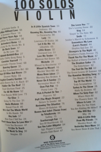 100 Solos Violin (Version 2) Songbook Notenbuch Violin