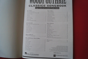 Woody Guthrie - Classics Songbook Songbook Notenbuch Vocal Guitar